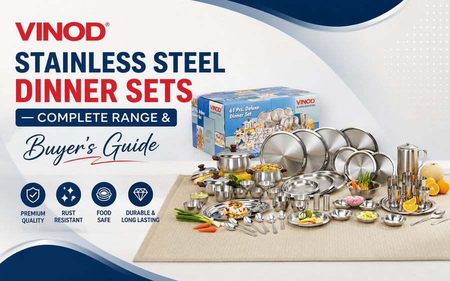 VINOD Stainless Steel Dinner Sets — Complete Range & Buyer's Guide