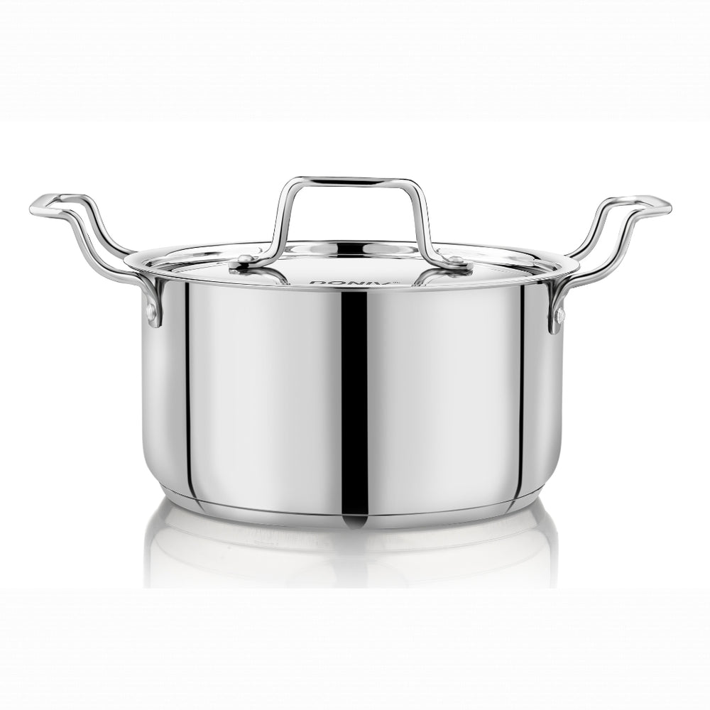 Vinod Doniv Majestic Stainless Steel Sandwich Bottom Sauce Pot With Lid, product view 15