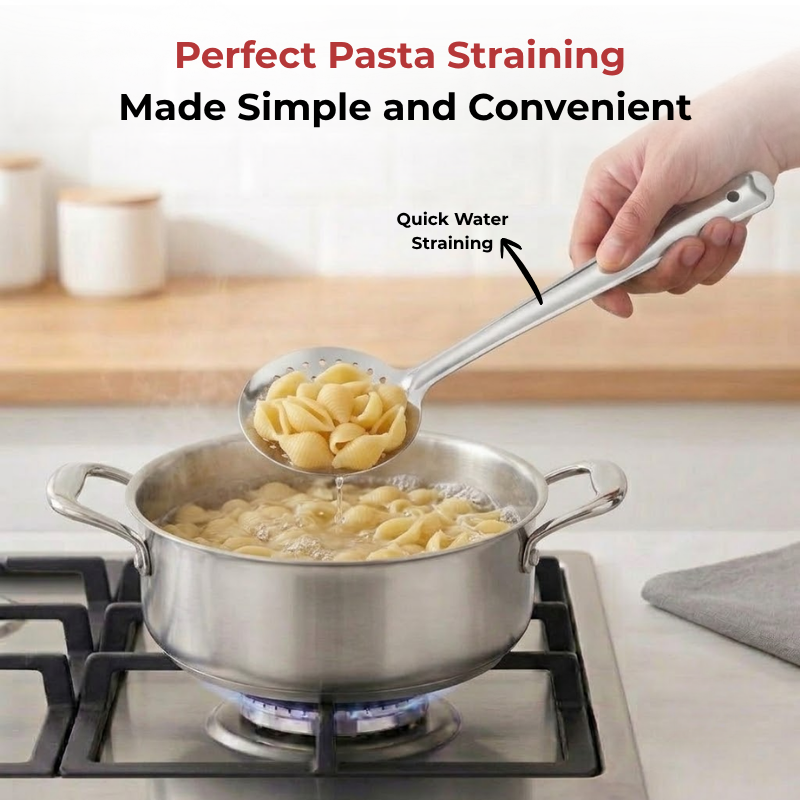 Vinod Stainless Steel Cooking Skimmer / Steel Jharni / Jhara Set of 2, product view 12