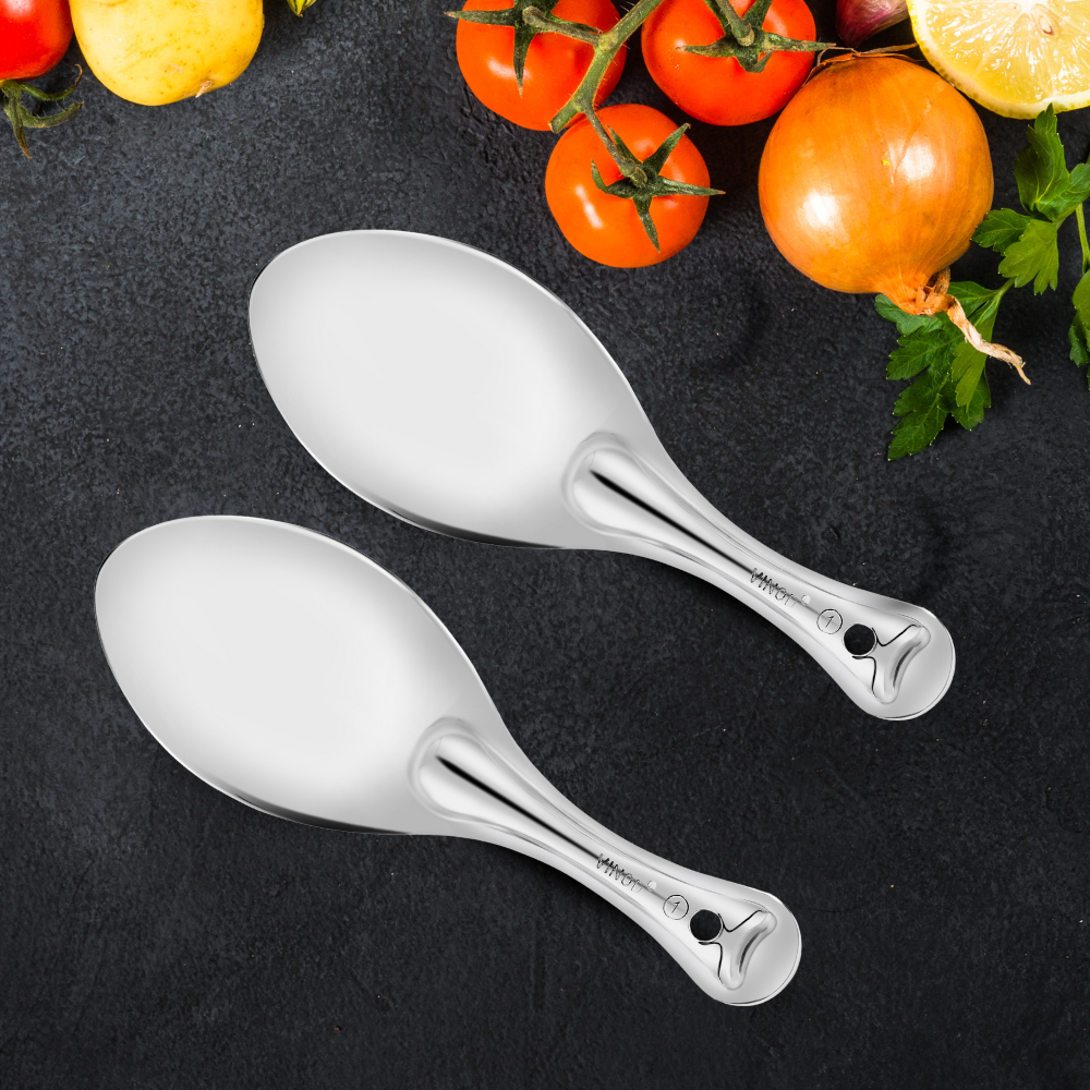 Vinod Stainless Steel Rice Server, Rice Spoon