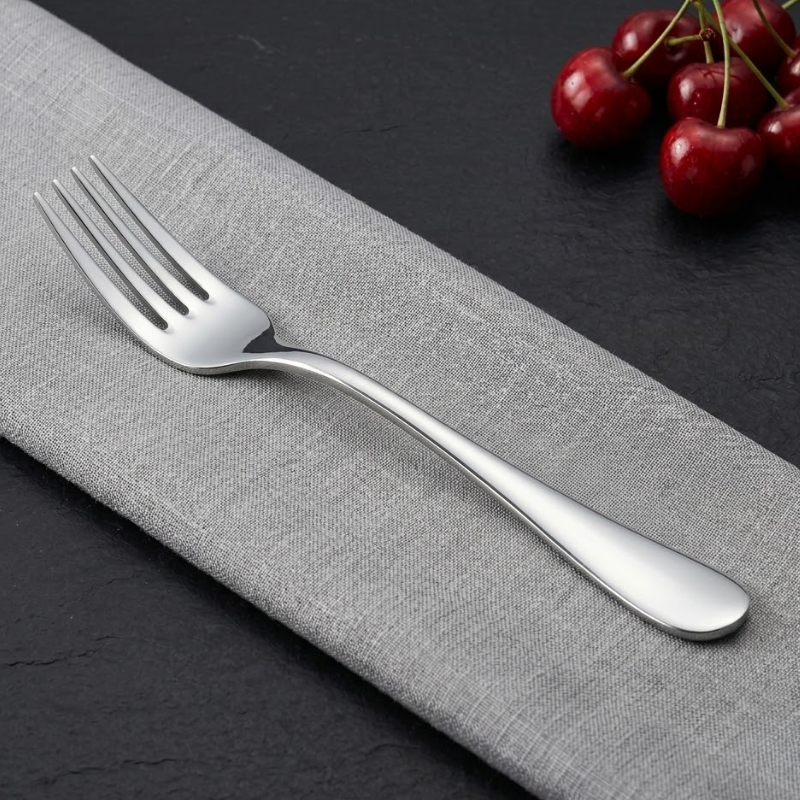 Vinod Decora stainless steel dinner fork set of 12, front view