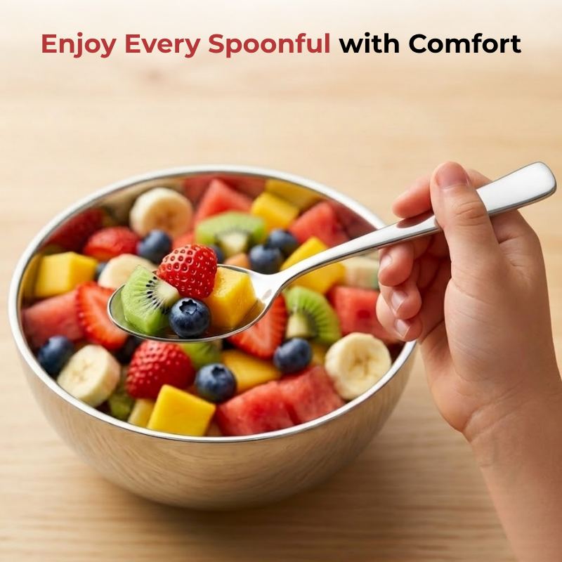 Vinod Aero stainless steel baby spoon set of 12, product view 8