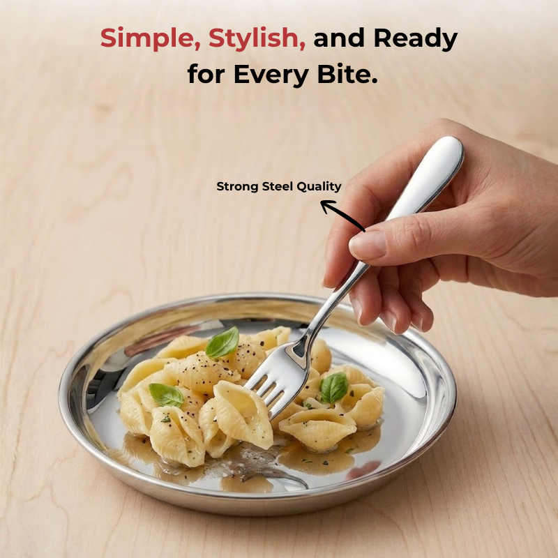 Vinod Decora stainless steel dinner fork set of 12, product view 8