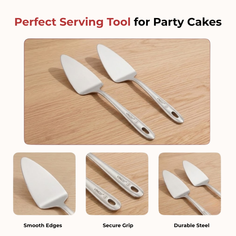 Vinod stainless steel cake / desserts server set of 2, product view 8