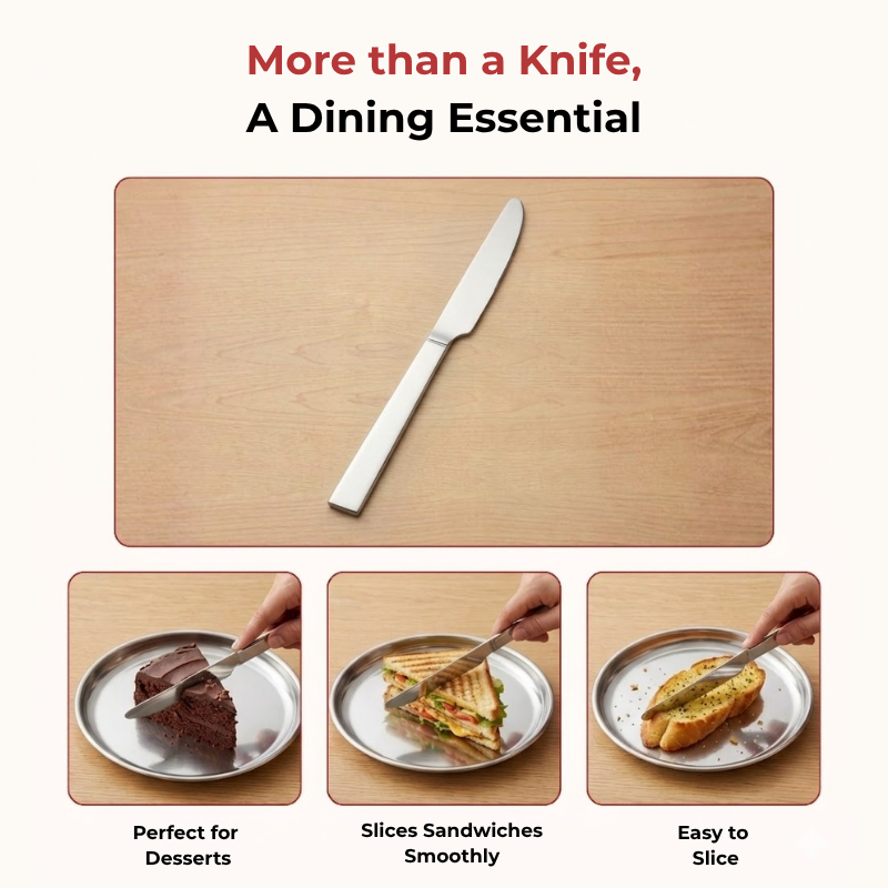 Vinod Aero stainless steel dinner knife set of 6, product view 9