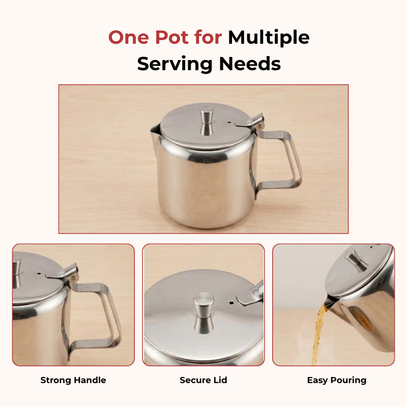 Vinod Stainless Steel Teapot, product view 9
