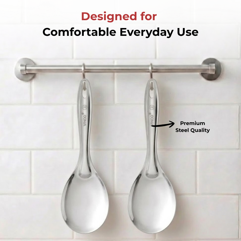 Vinod Stainless Steel Rice Server / Rice Spoon / Rice Chamcha Set of 2, product view 9