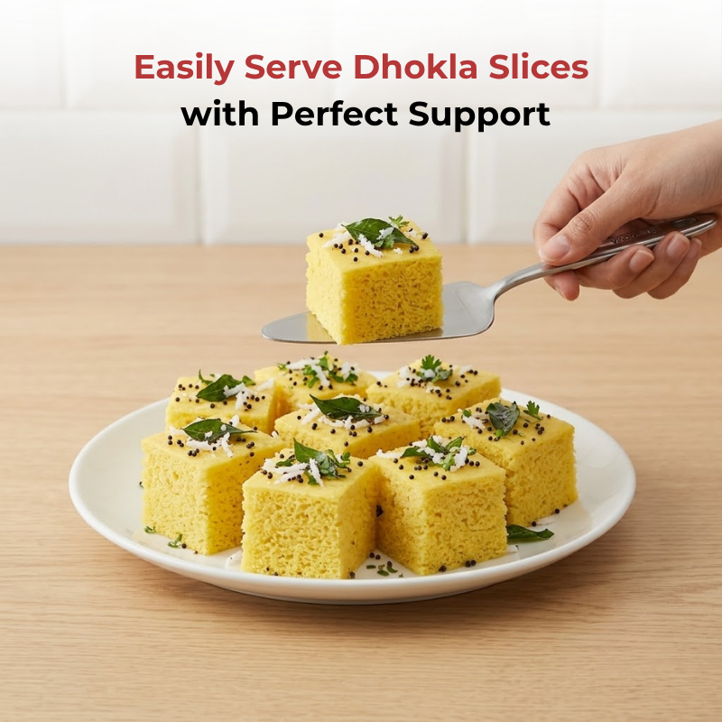Vinod stainless steel cake / desserts server set of 2, product view 10