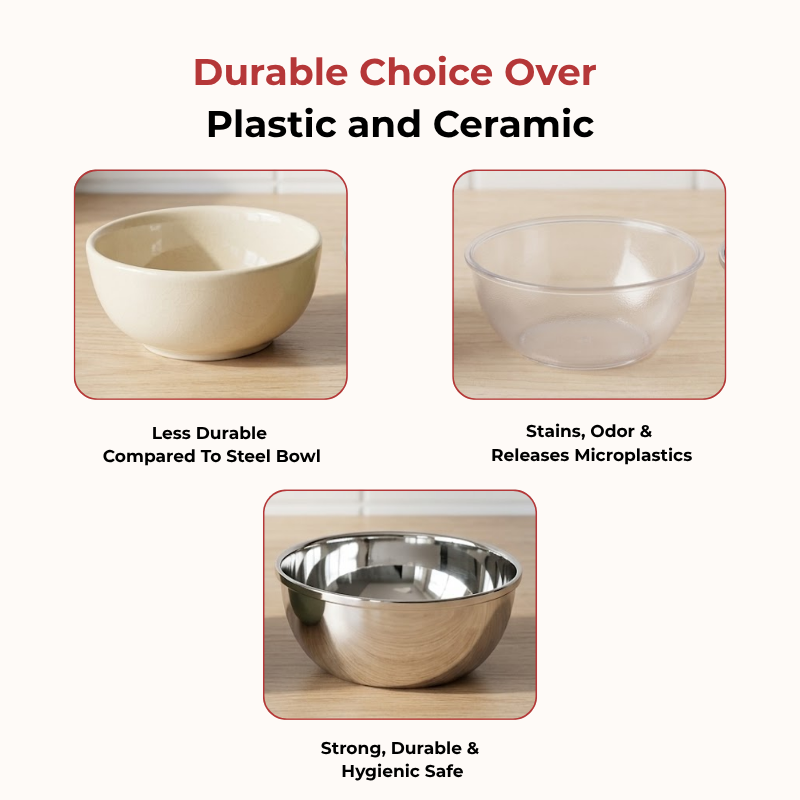 Vinod Stainless Steel Maharaja Bowl Set of 12 Pieces, product view 9