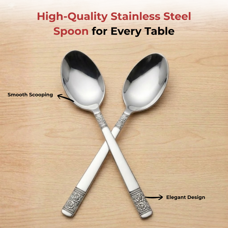 Vinod Moscow stainless steel dessert spoon set of 12, product view 11