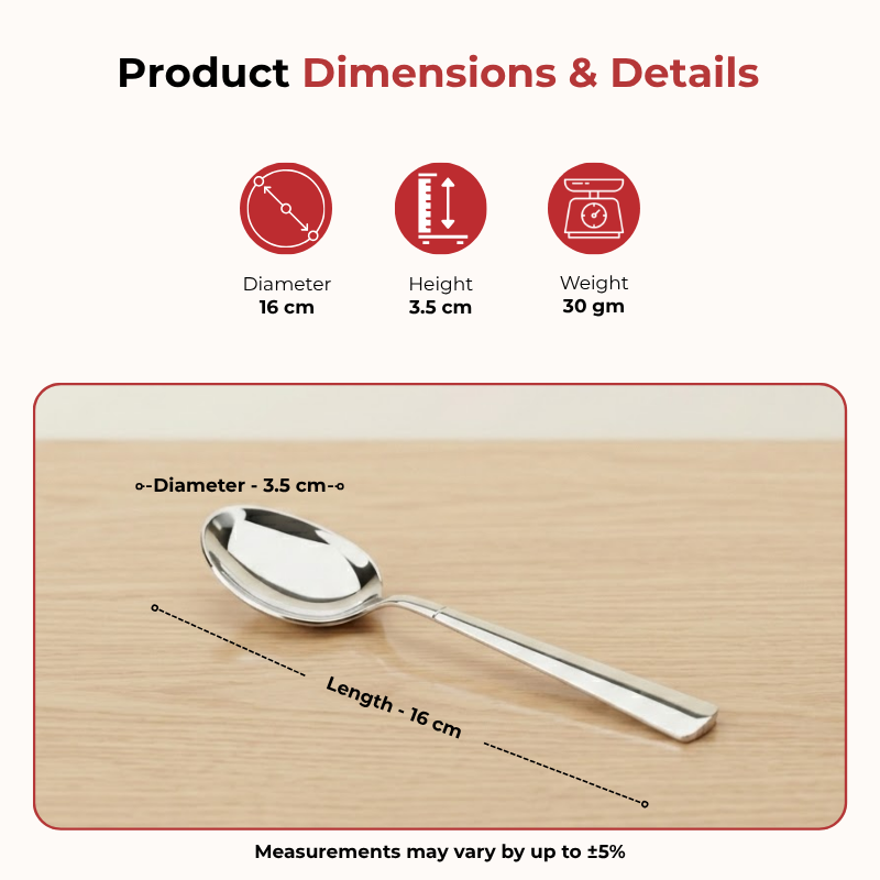 VINOD Stainless Steel Trendy Thali 5 Piece Set - 1 Pc Plate, 2 Pcs Bowl, 1 Pc Glass & 1 Pc Spoon, High Grade Stainless Steel, Mirror Finish, Rust Free
