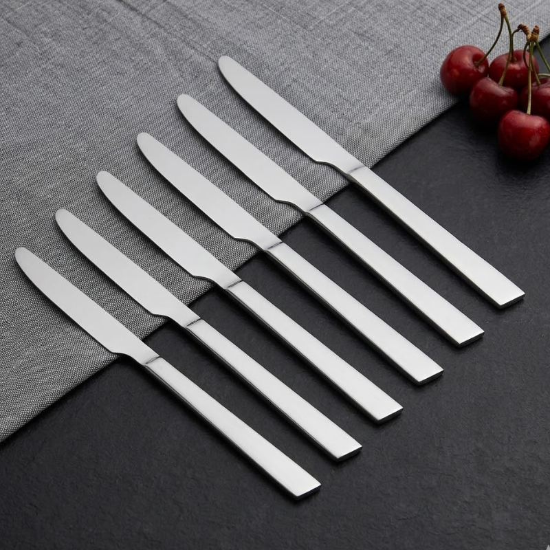 Vinod Aero stainless steel dinner knife set of 6, full set group shot