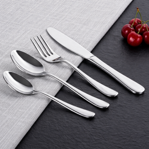 Vinod Stainless Steel Decora Cutlery 21 piece set, front view