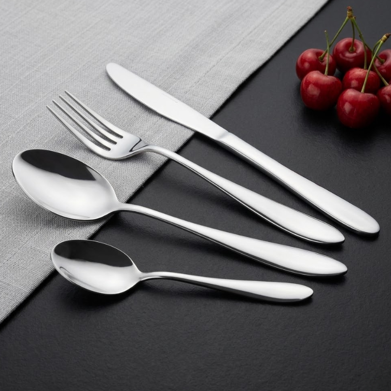Vinod Stainless Steel Florence Cutlery 21 piece set, front view