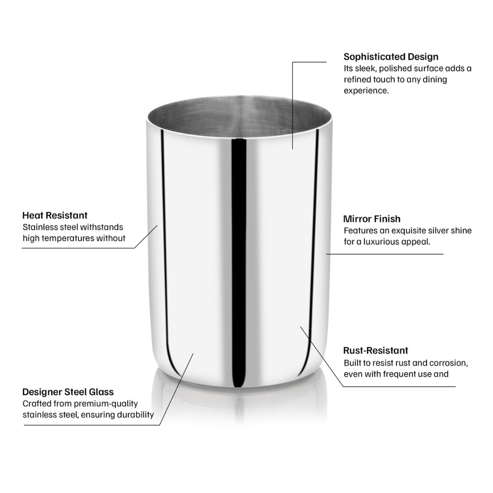 Vinod Stainless Steel Amrapali Glass
