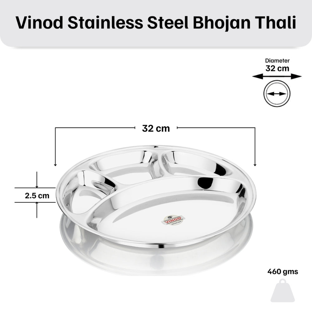 Vinod Stainless Steel Bhojan Thali