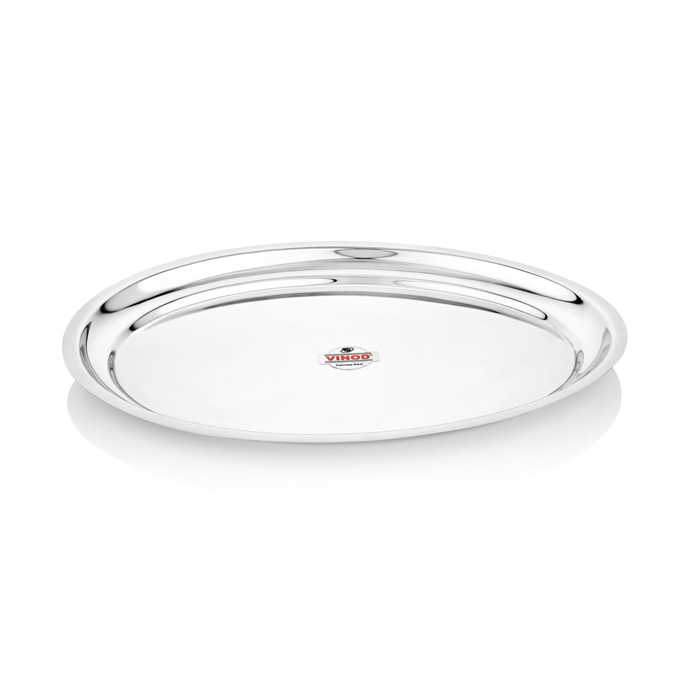 Vinod Stainless Steel Oval Rice Tray, product view 15