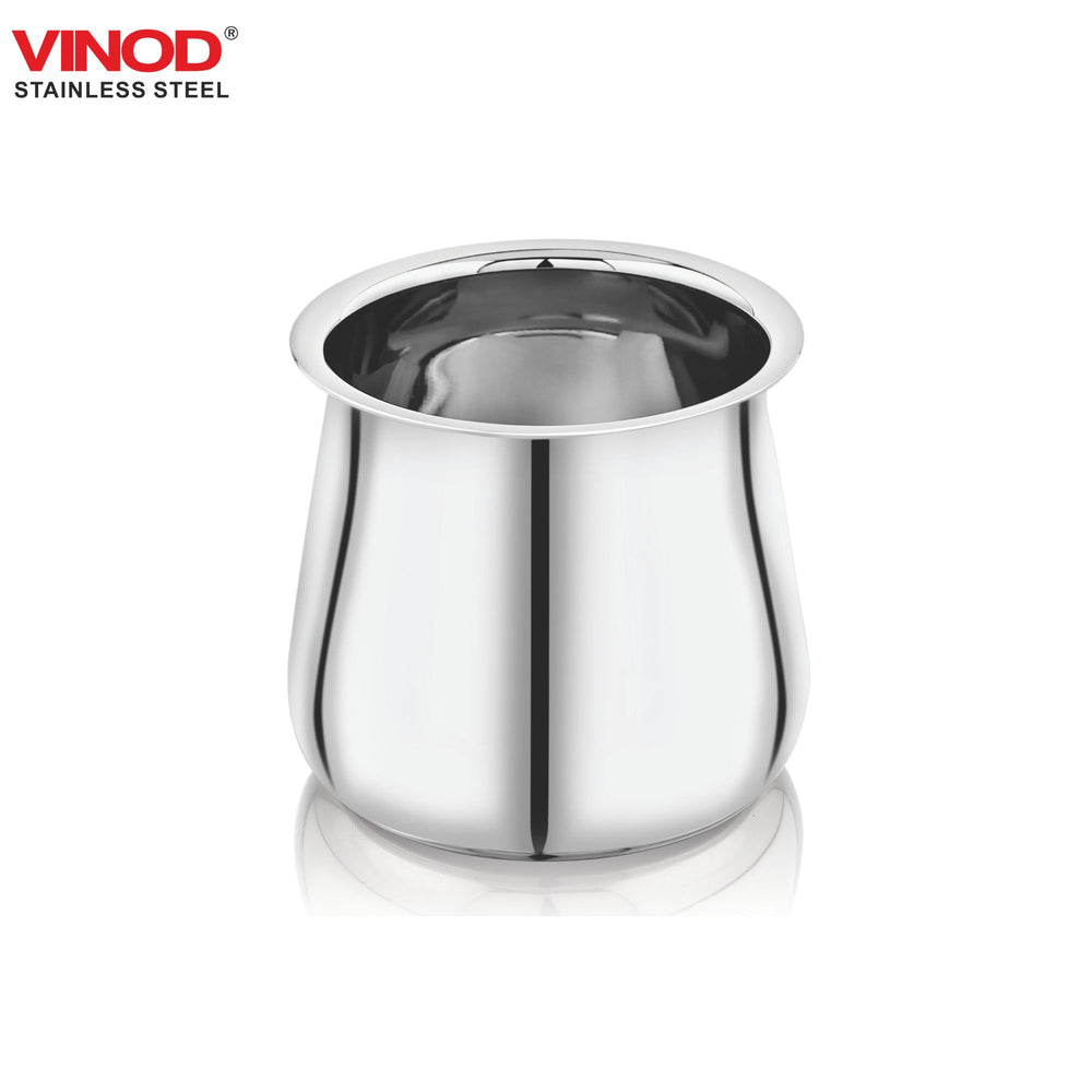 Vinod stainless steel Shubham Kalash, 1000 ml, No. 10, side view
