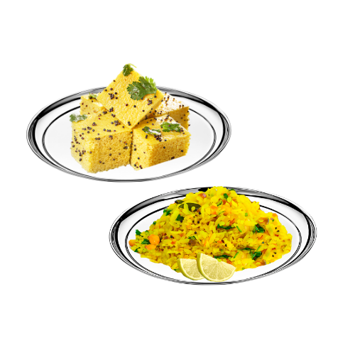 Vinod Stainless Steel Rajbhog Plate