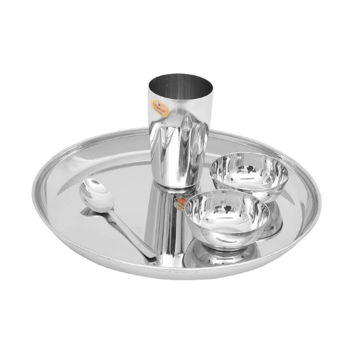 Vinod Stainless Steel 5 Pcs Thali Set