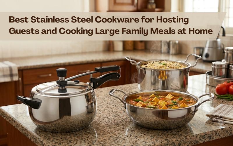 Best Stainless Steel Cookware for Hosting Guests and Cooking Large Family Meals at Home