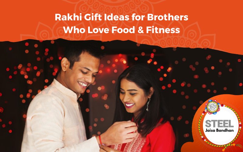 Brother and sister celebrating Raksha Bandhan with Rakhi, Steel Jaisa Bandhan 