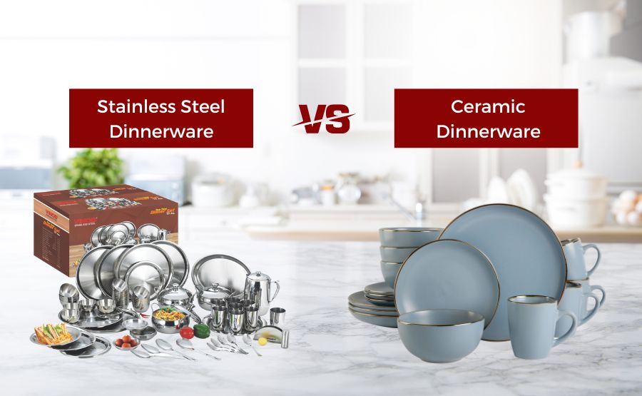 A Guide to Understanding the Differences between Stainless Steel and Ceramic Dinnerware