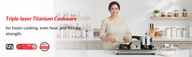 VINOD Doniv Titanium Triply Cookware & Kadai