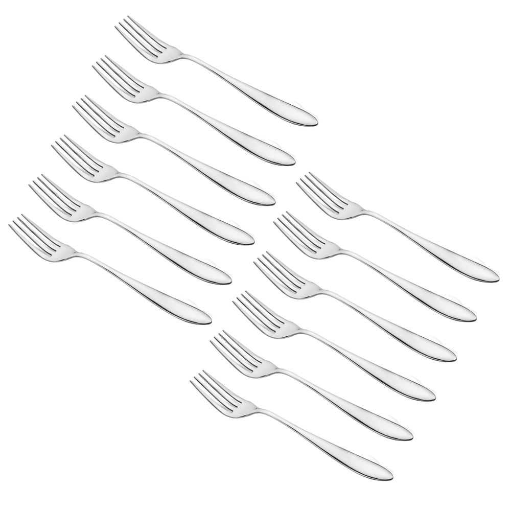 Vinod Florence 12 piece Stainless Steel Dinner Fork Set