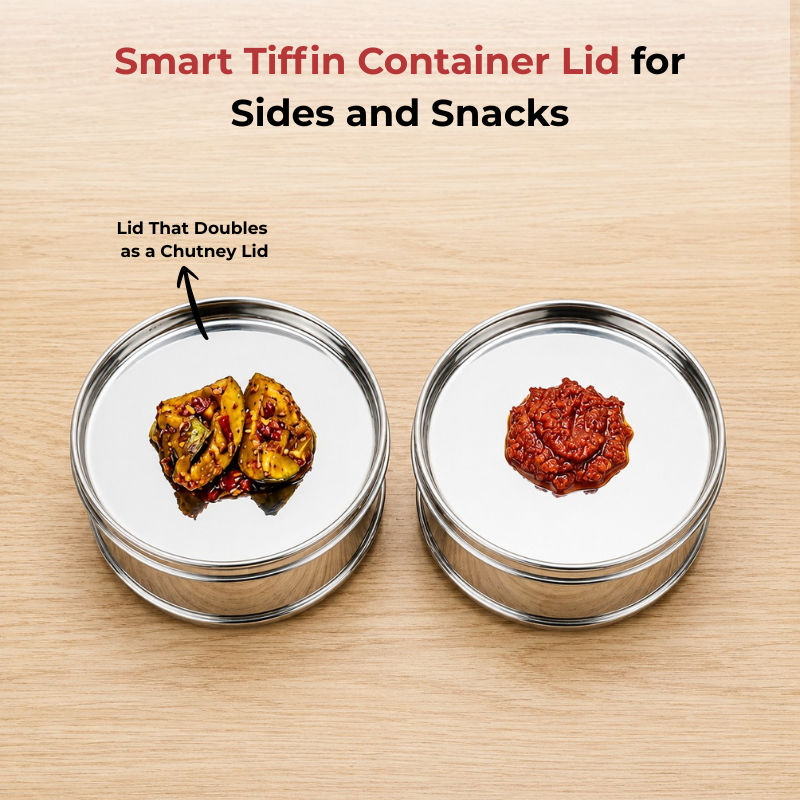 Vinod stainless steel deluxe hot tiffin with 4 compartments, product view 11