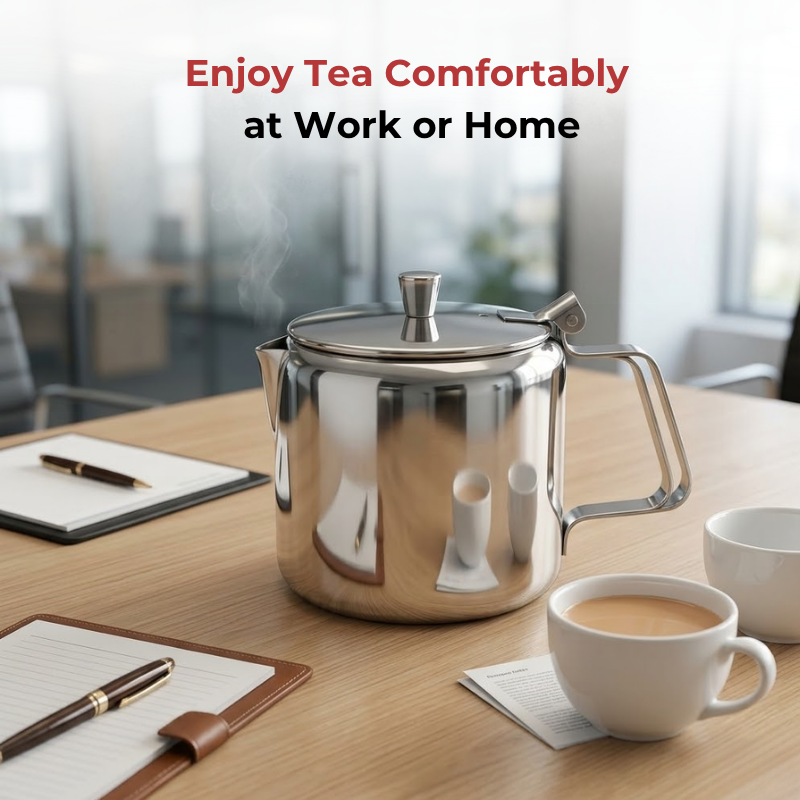 Vinod Stainless Steel Teapot, product view 11