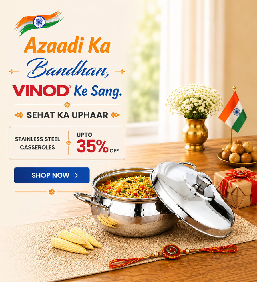 Vinod Stainless Steel Independence Day 2026 campaign banner for mobile
