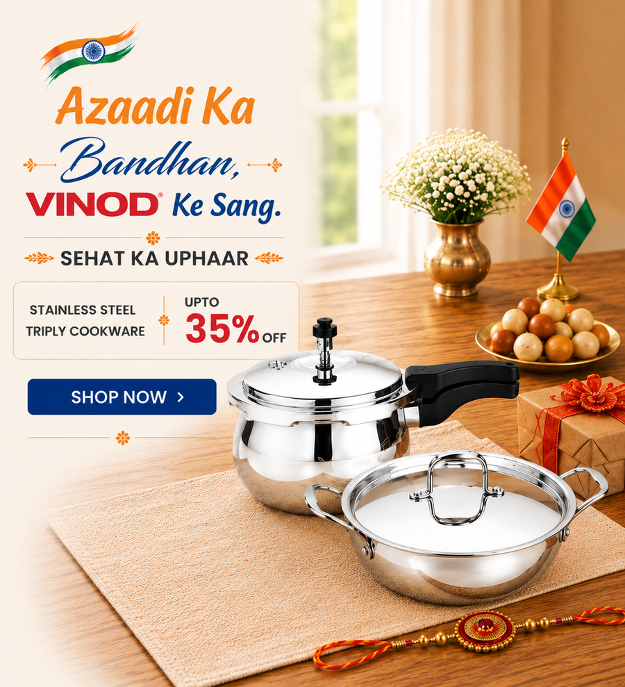 Vinod Stainless Steel Independence Day 2026 campaign banner for mobile