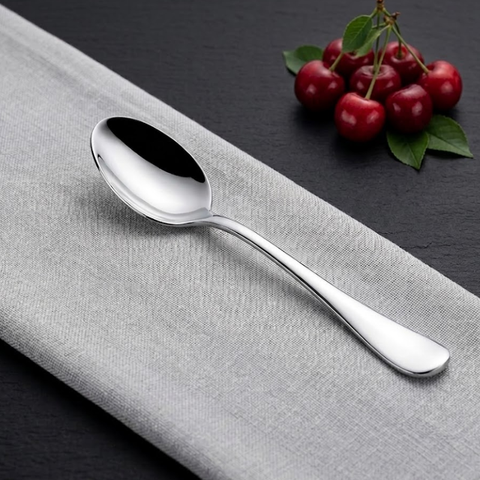 Vinod Decora stainless steel baby spoon set of 12, front view