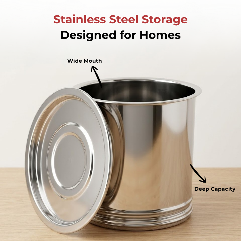Vinod Stainless Steel Pawali, close-up detail