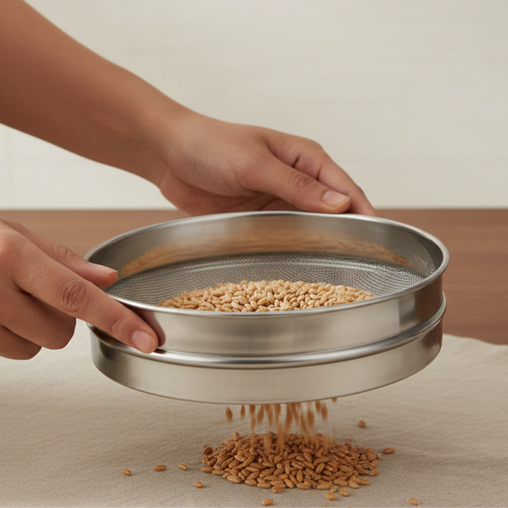 Vinod Stainless Steel Atta Chalni / Flour Sieve / Channi, No.7