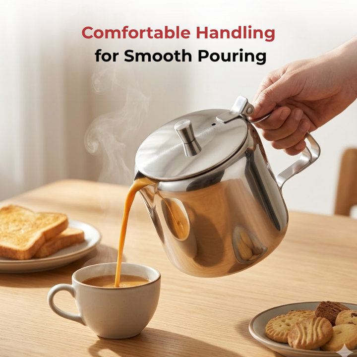 Vinod Stainless Steel Teapot – 750 ml
