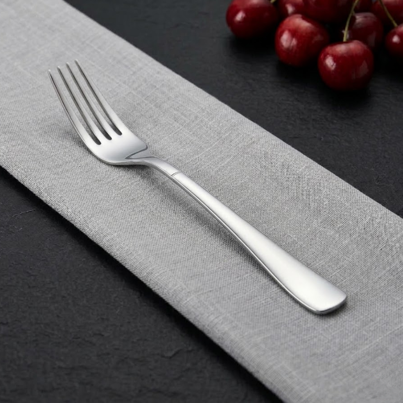 Vinod Aero stainless steel dinner fork set of 12, front view