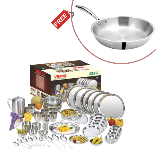 55 Pieces Dinner Set & Fry Pan