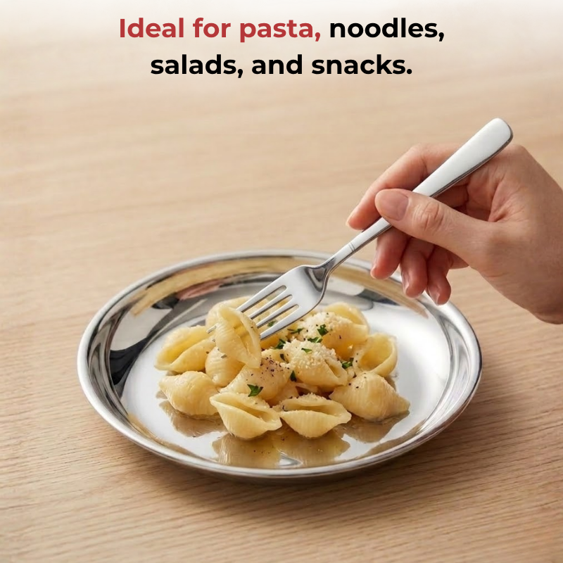 Vinod Aero stainless steel dinner fork set of 12, product view 7