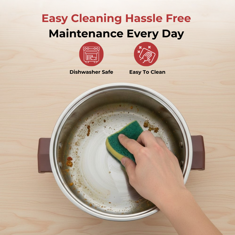 Vinod Stainless Steel Multipurpose Hot Casserole with lid, 2800 ml Capacity