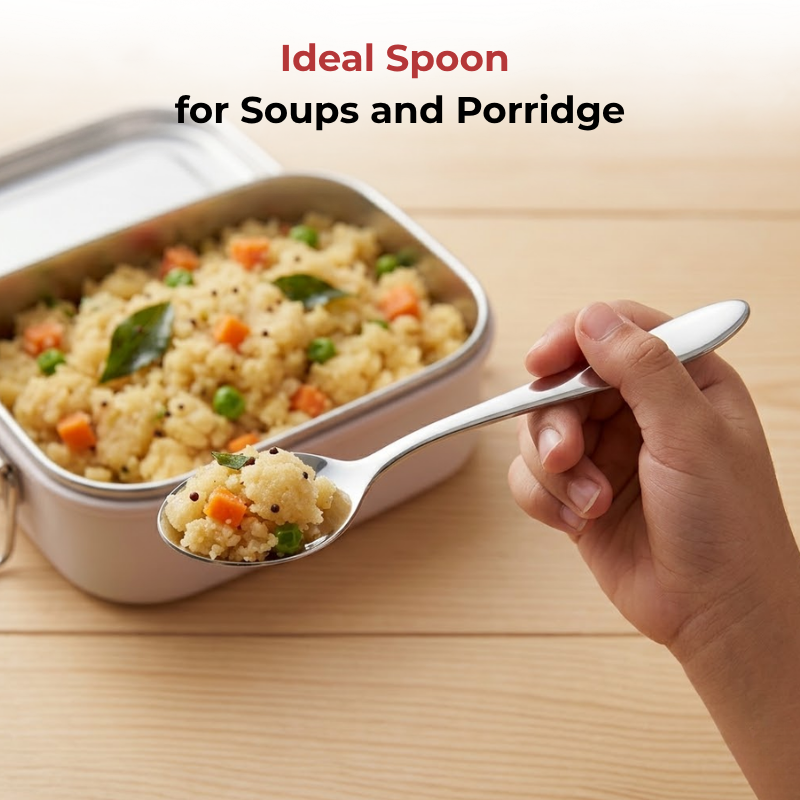 Vinod Florence stainless steel baby spoon set of 12, product view 7