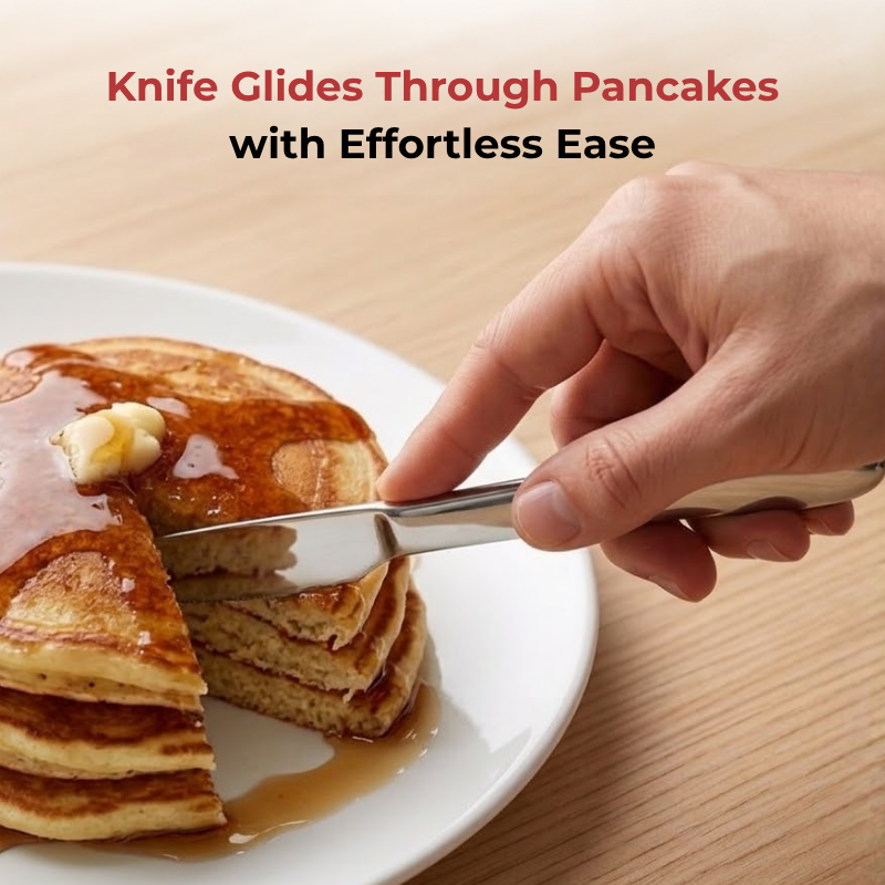 Vinod Florence stainless steel dinner knife set of 6, product view 7