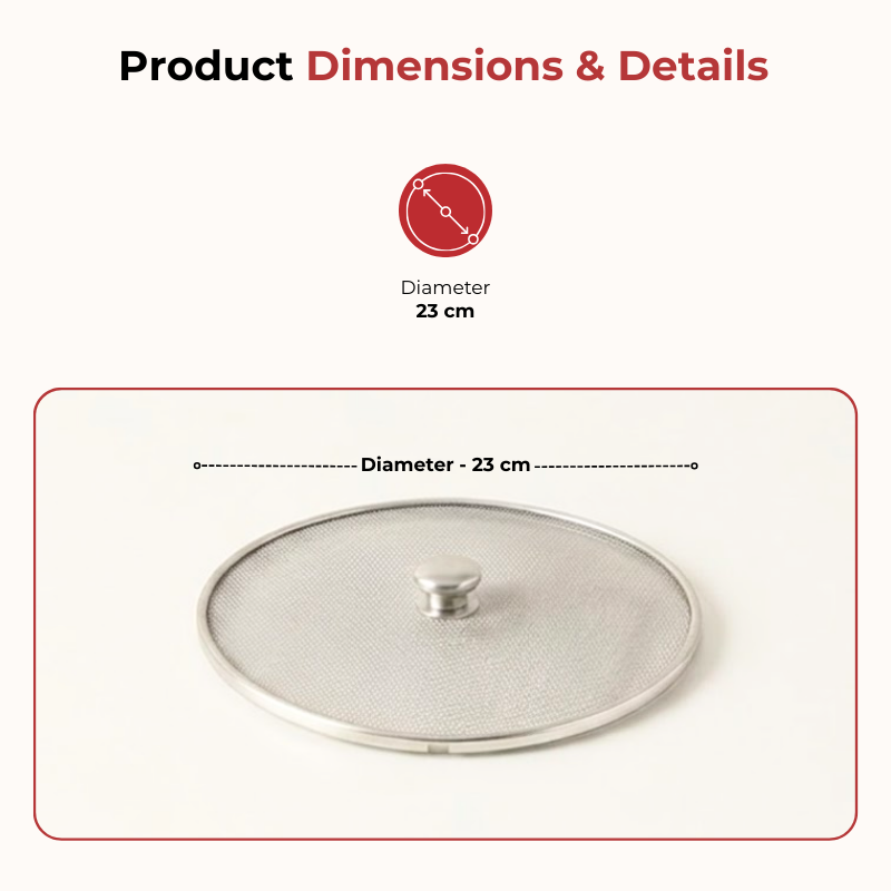 Vinod stainless steel net food cover set of 2, size 9, close-up detail