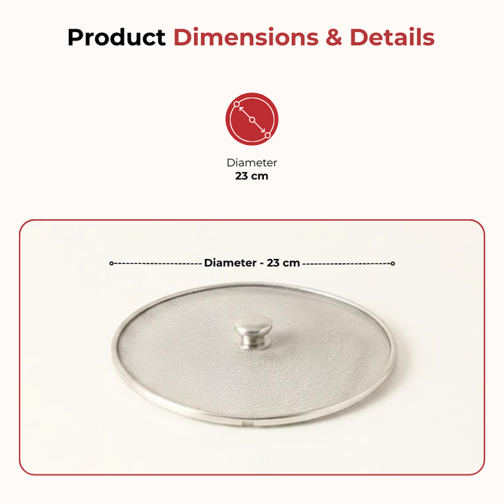 Vinod Stainless Steel Net Cover 2 pieces – 9 No.