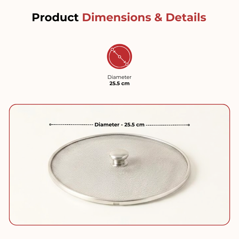 Vinod stainless steel net food cover set of 2, size 10, in-use view
