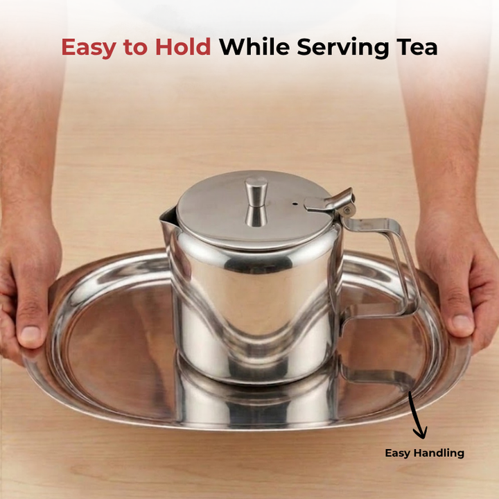 Vinod Stainless Steel Teapot – 750 ml