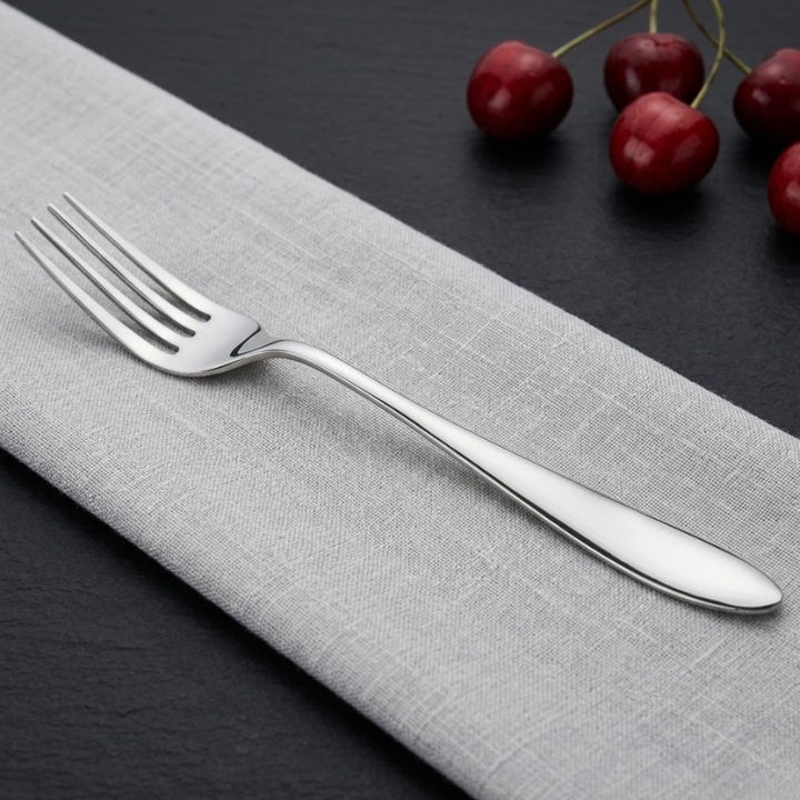 VINOD Florence Stainless Steel Dinner Fork Set of 12-Piece, Heavy Gauge Steel, Mirror Finish, Rust Free, Tough Strong & Durable