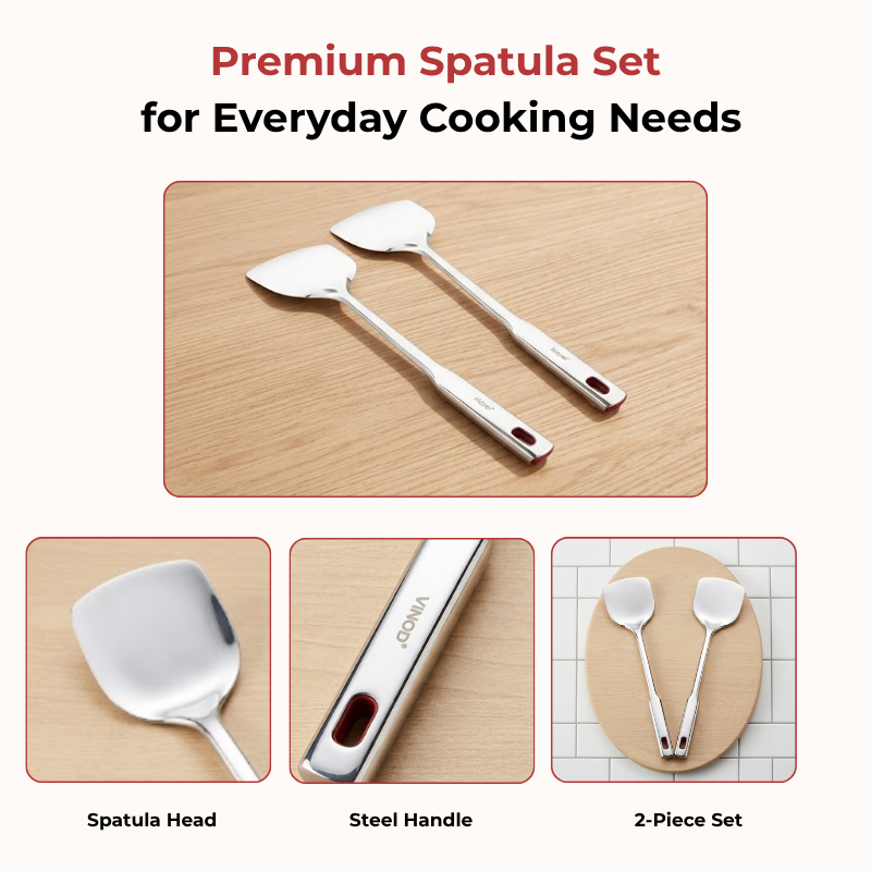 Vinod Queens heavy gauge stainless steel palta spatula, No. 1, product view 9