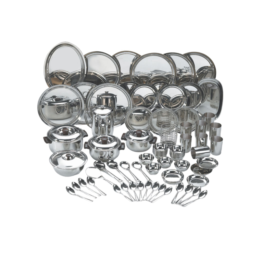 Vinod 85 Pieces Deluxe Stainless Steel Dinner Set, product view 8